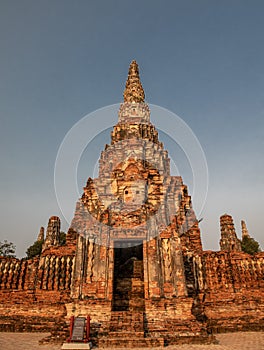 Wat Chaiwatthanaram temple in Ayutthaya Historical Park photo