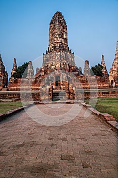 Wat Chaiwatthanaram temple in Ayutthaya Historical Park photo
