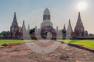 Wat Chaiwatthanaram Temple of Ayutthaya Province. Ayutthaya