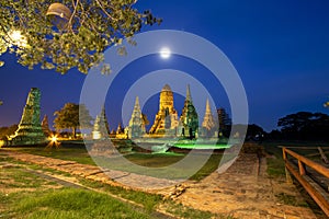 Wat Chaiwatthanaram Temple in Phra Nakhon Si Ayutthaya Historical Park, a World Heritage Site and an important tourist destination