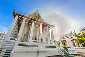 Wat Chaloem Phra Kiat, an Ancient Temple of Nonthaburi province,Thailand