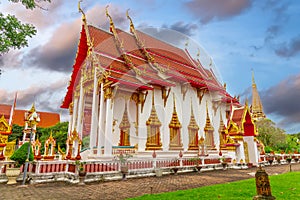 Wat Chalong Buddhist temples in Phuket Thailand.