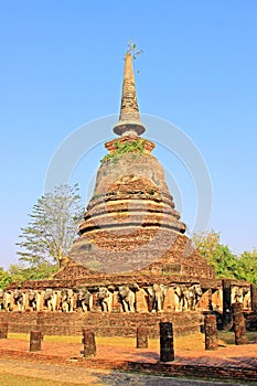 Wat Chang Lom, Sukhothai, Thailand