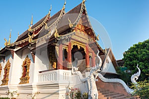 Wat Chang Taem. a famous Temple in Chiang Mai, Thailand.