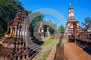 Wat Chedi Jet Thaew at Si Satchanalai Historical Park, Sukhothai, Thailand