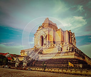 Wat Chedi Luang. Chiang Mai, Thailand