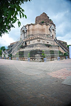 Wat Chedi Luang Temple, Chiang Mai. Thailand