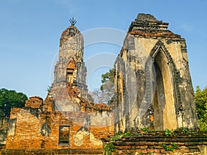 Wat Cherng Tha temple, Unesco World Heritage site, in Phra Nakhon Si Ayutthaya, Thailand