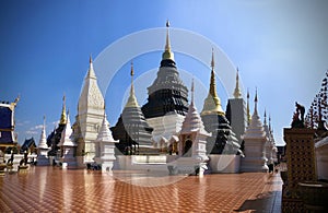 Wat Den Sali Si Mueang Kaen that is the most unique Lana temple.
