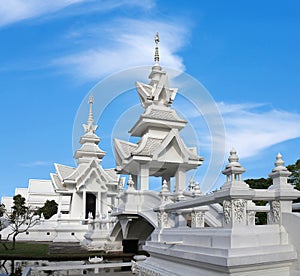 Wat Huay Pla Kang, Big Buddha temple at sunset in Chiang Rai, Northern Thailand