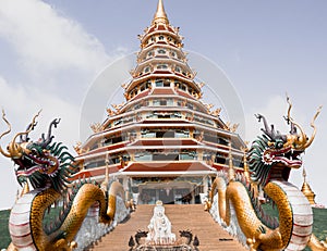 Wat Huay Pla Kang at Guan Yin, Big White Buddha Chiang Rai, Thailand