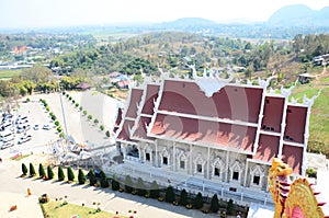 Wat Huay Pla Kang Temple in Chiangrai, Thailand.