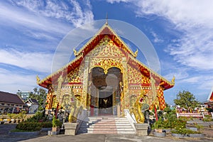 Wat Jed Yod, Beautiful old temple in northern Thailand at Chiang Rai Province, at Thailand