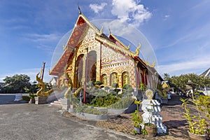 Wat Jed Yod, Beautiful old temple in northern Thailand at Chiang Rai Province, at Thailand