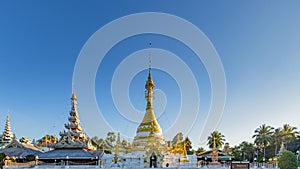 Wat Jong Klang and Wat Jong Kham at Maehongson Province