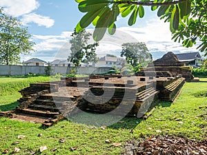 Wat That Khao, an ancient site in Wiang Kum Kam, The ruins of the ancient capital of the