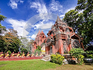 Wat Khao Phra Angkarn temple,Thailand.