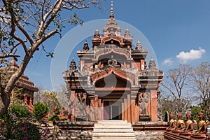 Wat Khao Phra Angkhan in Buriram Province of Thailand