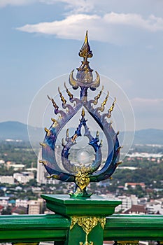 Wat Khao Phra Khru viewpoint in ChonBuri, Thailand