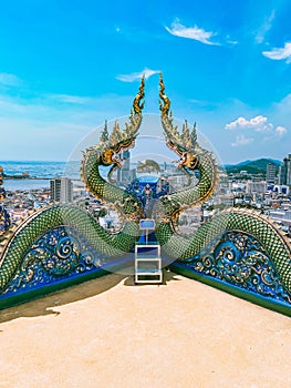 Wat Khao Phra Khru viewpoint in ChonBuri, Thailand