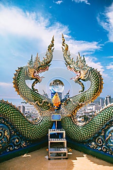 Wat Khao Phra Khru viewpoint in ChonBuri, Thailand