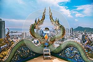 Wat Khao Phra Khru viewpoint in ChonBuri, Thailand