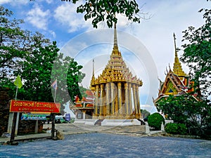 Wat Khaopraseesanpetch Temple, U Thong, Suphanburi Thailand