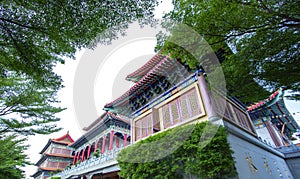 Wat Leng Nei Yi 2 has beautiful architecture of Chinese temple in Bang Bua Thong, Nonthaburi Province