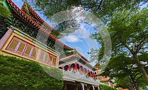 Wat Leng Nei Yi 2 has beautiful architecture of Chinese temple in Bang Bua Thong, Nonthaburi Province photo