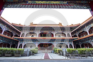 Wat Leng Nei Yi 2 has beautiful architecture of Chinese temple in Bang Bua Thong, Nonthaburi Province photo