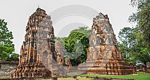 Wat Maha That, Ayutthaya historical park photo