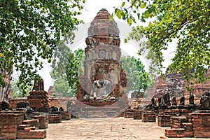 Wat Maha That in Ayutthaya, Thailand