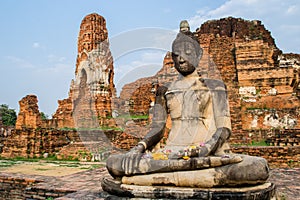 The Wat Maha That is a Buddhist temple in Ayutthaya, central Thailand.