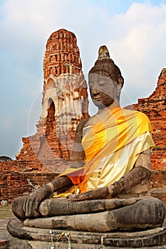 Wat Mahathat in Ayutthaya Thailand