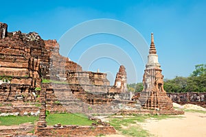 WAT MAHATHAT in Ayutthaya, Thailand. It is part of the World Heritage Site - Historic City of Ayutthaya