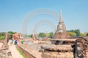 WAT MAHATHAT in Ayutthaya, Thailand. It is part of the World Heritage Site - Historic City of Ayutthaya