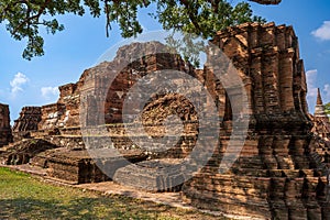 Wat Mahathat is an important historically temple in the Ayutthaya Historical Park, Thailand