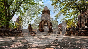 Wat Mahathat is an important historically temple in the Ayutthaya Historical Park, Thailand