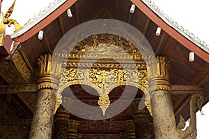 Wat Mai Suwan Daram In Luang Prabang Laos