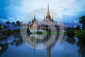 Wat None at sunset, Nakhon Ratchasima province photo