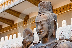 Wat Ounalom. a famous Historical site in Phnom Penh, Cambodia.