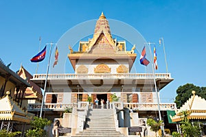 Wat Ounalom. a famous Historical site in Phnom Penh, Cambodia.