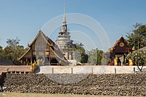 Wat Pa Lahan Sai Temple in Buriram Province, Thailand photo