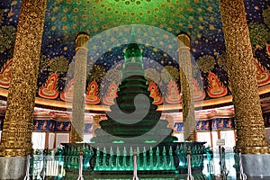 Wat Paknam Bhasicharoen Stupa is a royal temple located in Phasi Charoen district in Bangkok