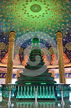 Wat Paknam Bhasicharoen Stupa is a royal temple located in Phasi Charoen district in Bangkok