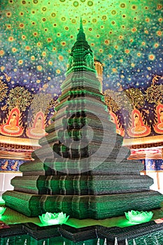 Wat Paknam Bhasicharoen Stupa is a royal temple located in Phasi Charoen district in Bangkok