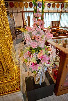 Wat Paknam Buddhist temple in Bangkok, Thailand.