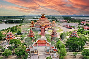 Wat Petch Suwan chinese temple in Phetchaburi, Thailand