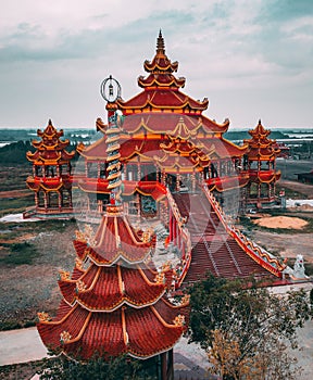 Wat Petch Suwan chinese temple in Phetchaburi, Thailand