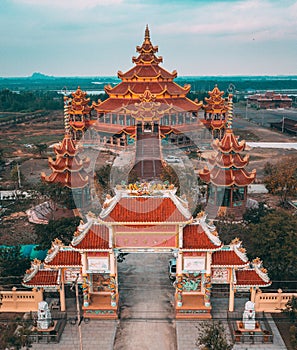 Wat Petch Suwan chinese temple in Phetchaburi, Thailand